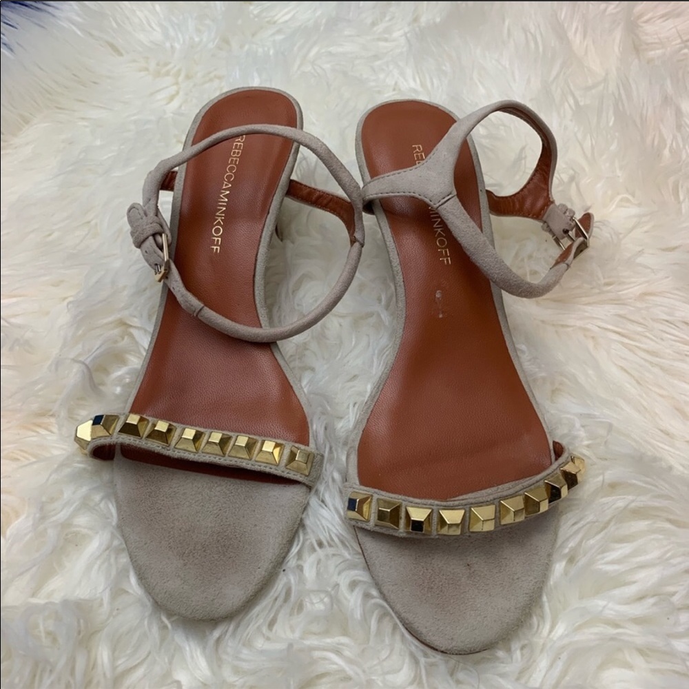 Rebecca Minkoff Studded Suede Heels